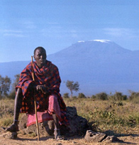 Amboseli National Park - Masai herdsman