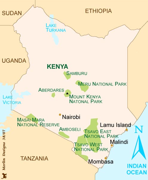 Kenya Treks Map