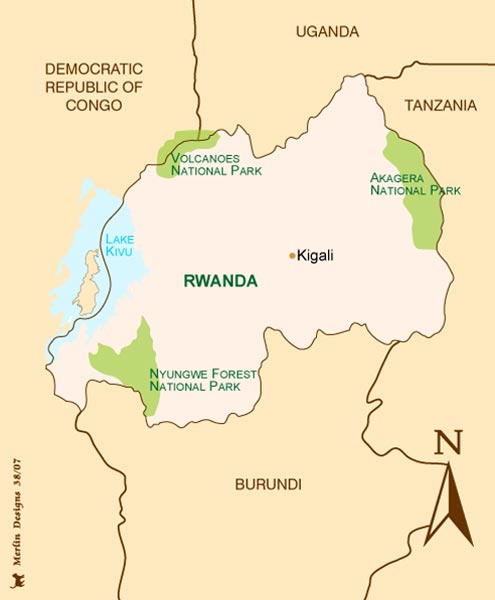 East Africa Tourist Map