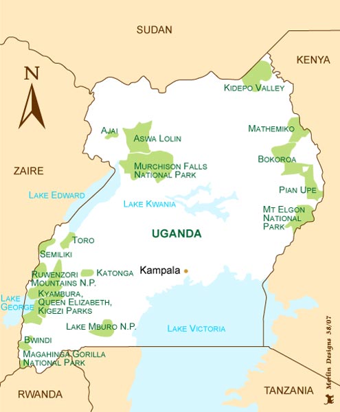 map of uganda africa. uganda, africa gorilla