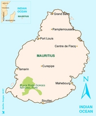 Mauritius Map
