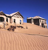 The ghost town of Kolmanskop