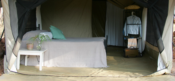 Offbeat Meru Camp - Guest Tent Interior
