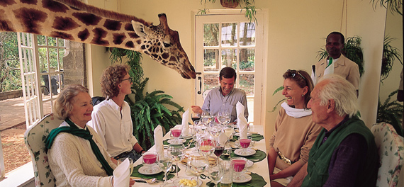 Giraffe Manor - Checking in for Breakfast