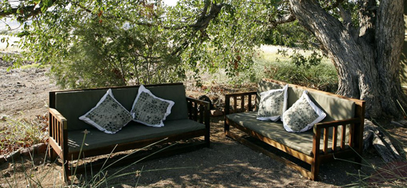 Desert Rhino Camp - Outside Lounge
