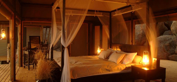Wolwedans Boulders Camp - Tent Interior 