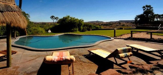 Palmwag Lodge swimming pool
