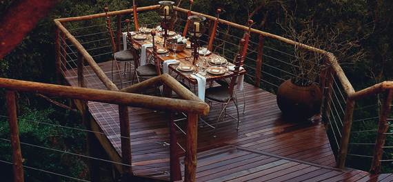 Tsala Treetop Lodge - Outside Dining