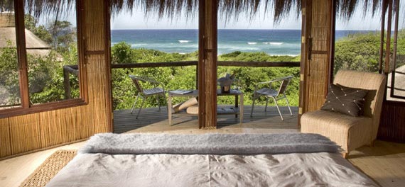 Beach room at Thonga Beach Lodge