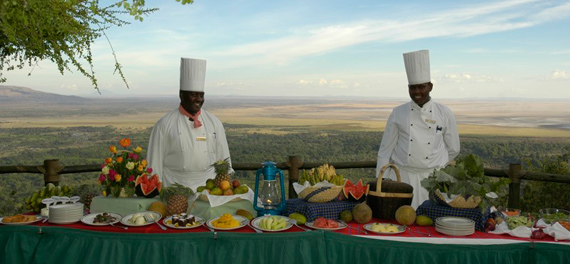 Lake Manyara Serena Lodge - Outside Lunch