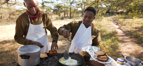 Olakira Camp - Breakfast