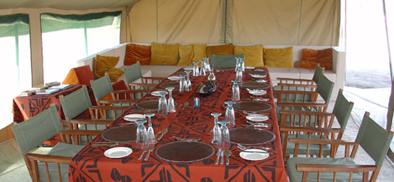 Olakira Camp - Mess Tent