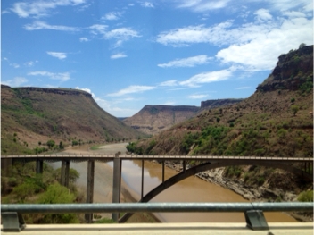 View of the Blue Nile Gorge