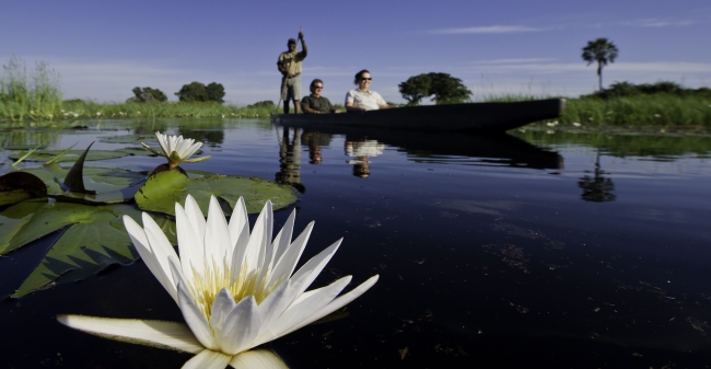 Botswana boat safari. Img credit: Wilderness Safaris.