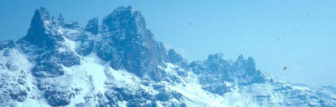 Mt Kenya snowy peaks