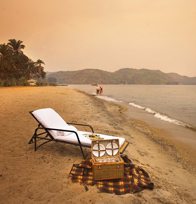 Relaxing on the beach at Lake Kivu